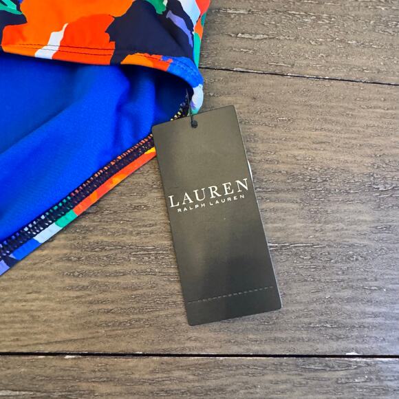Lauren Ralph Lauren NWT Women's Size 16 Tropical Hipster Bikini Bottoms $60 - Picture 3 of 7